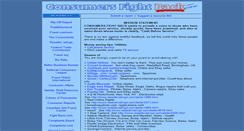 Desktop Screenshot of consumersfightback.org