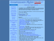 Tablet Screenshot of consumersfightback.org